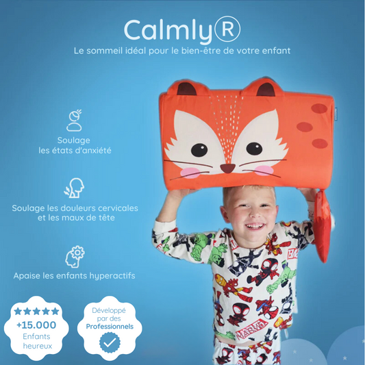 Calmly® - L'oreiller pour enfants pour un sommeil meilleur et plus sain